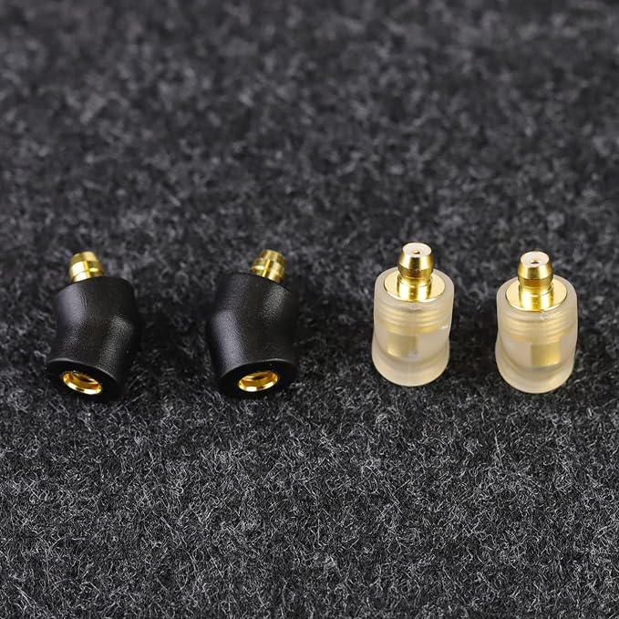 okcsc Ear Male to MMCX Female Headphone Adapter for Earbuds to MMCX Cable for Pentaconn Ear PE Mini Adapter for HS1511 HS1511CU 1750CU 1300ss Madoo Typ821 Madoo M001 1 Pair Clear