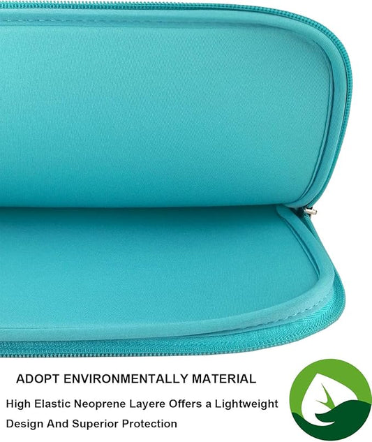 Naukay 15.6 Inch Laptop case Bag,Against dust Resistant Neoprene Notebook Computer Pocket Sleeve/Tablet Briefcase Carrying Bag Compatible 15-15.6 Inch HP/Dell/Asus/Acer/Toshiba/Fujitsu-Blue