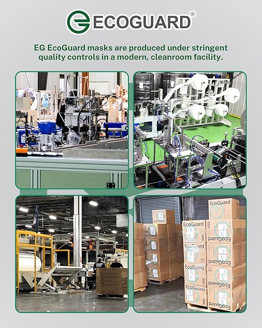 Disposable Face Masks Made in USA, 4 Ply for Families, Students, Breathable All-Day Wear & Safety, FSA HSA Eligible, ASTM Level 3 Medical Grade, 50 Pack, Sunny Mist
