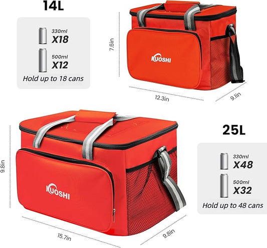 Insulated Lunch Bag for Men & Women-25L Leakproof Cooler Bag with Adjustable Strap, Large Reusable Lunch Box for Office, Beach, Picnic & Travel