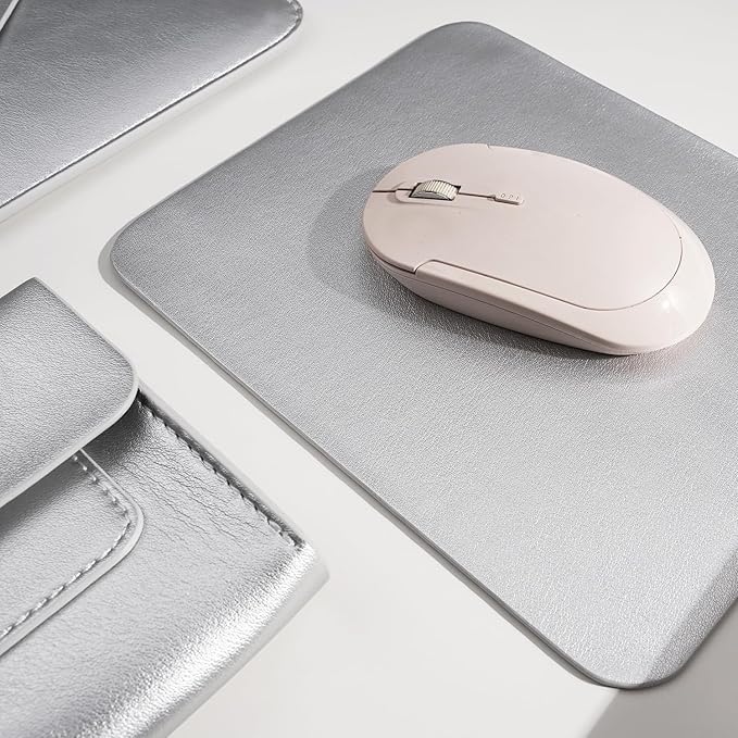 Laptop Sleeve Compatible with New 15.3 inch MacBook Air 2024 A3114 M3, Surface Laptop 15, Surface Book 13.5, Surface Laptop Studio with Small Pouch, Mouse Pad and Cord Holder Color Silver