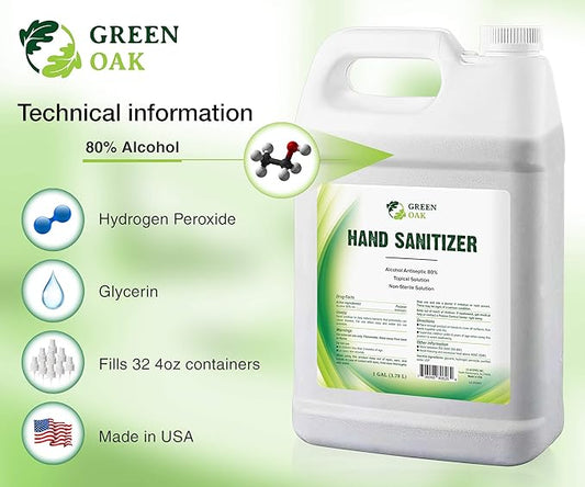 Green Oak Hand Sanitizer Hand Sanitizer Spray Refill (1 Gallon)