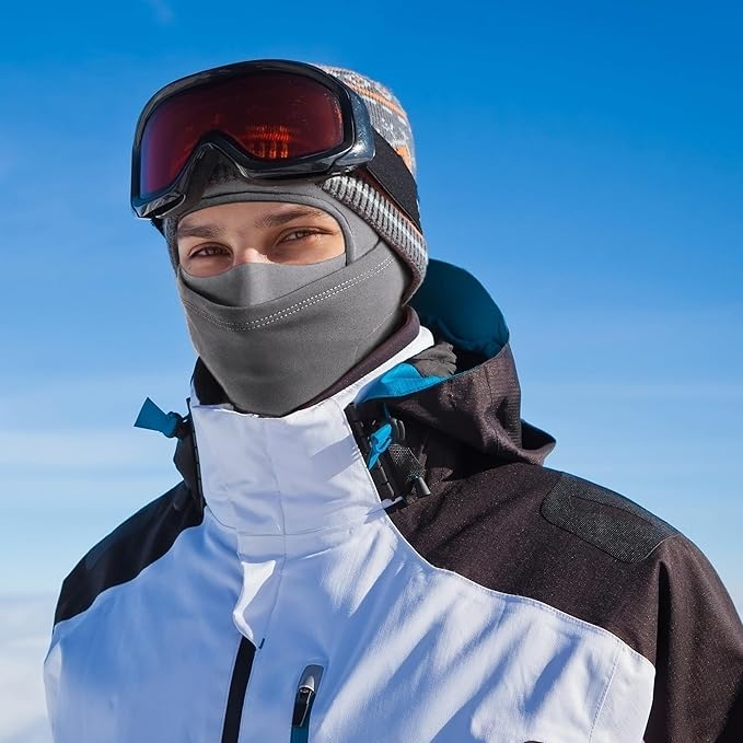 Ski Mask for Men Women, Nose Opening Breathable Warm Balaclava Face Mask Windproof for Skiing Snowboarding Cycling