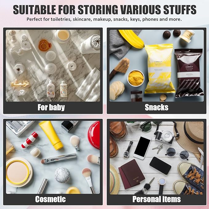 Chenille Letter Clear Makeup Bags, Snacks Bag for Travel, Preppy Patch Nylon Cosmetic Bag with Handles and Zipper, Waterproof Large Clear Travel Toiletry Bag Storage Bag for Women Black