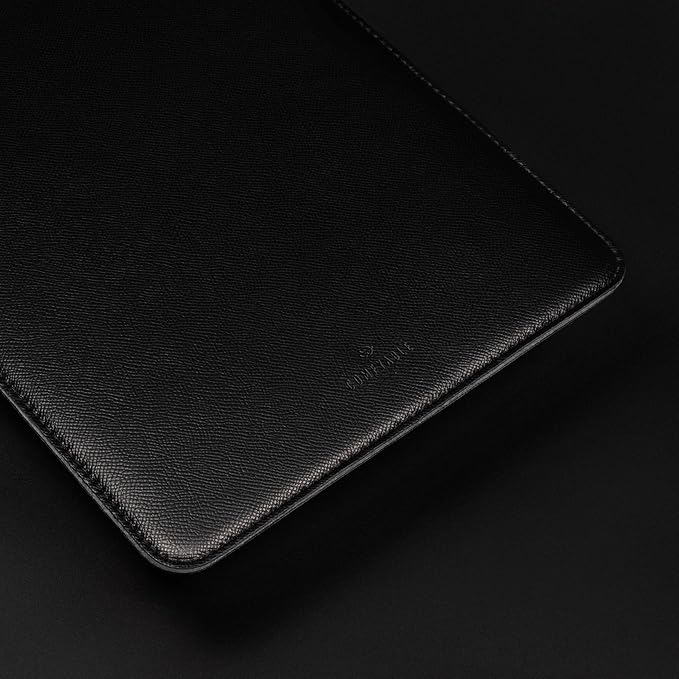 Comfyable Laptop Sleeve 14 Inch Precisely Compatible with MacBook Pro M4 M3 M2 M1 Pro/Max 2024, Faux Leather Cover Case 14 in, Black