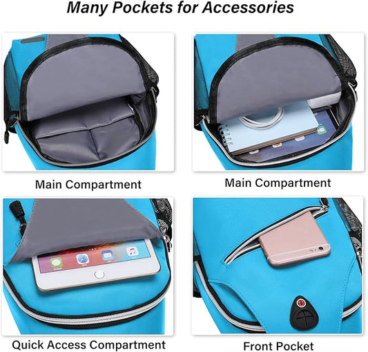 MOSISO Sling Backpack, Multipurpose Crossbody Shoulder Bag Travel Hiking Daypack