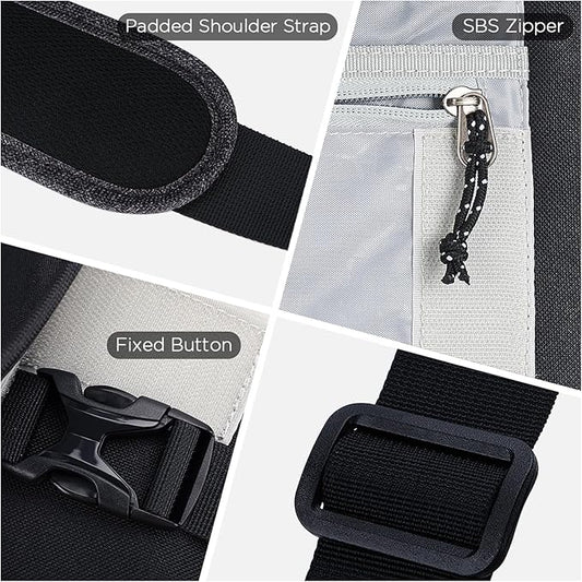 OIWAS Messenger Bag for Women, 17 Inch Laptop Crossbody Bags Men Casual Satchel Shoulder Bag College Travel Office Briefcase (Black, 17 inch)