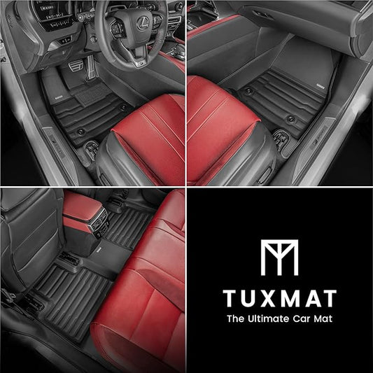 TuxMat - for Lexus RX 2023-2026 Models - Custom Car Mats - Maximum Coverage, All Weather, Laser Measured - This Full Set Includes 1st and 2nd Rows