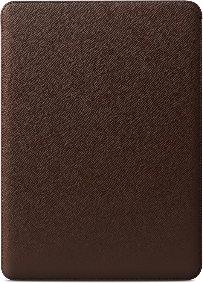 Comfyable Laptop Sleeve 15 Inch Precisely Compatible with MacBook Air 15" M4 2025 A3241 & M3 2024 A3114 & M2 2023 A2941, Faux Leather Cover Case, Coffee