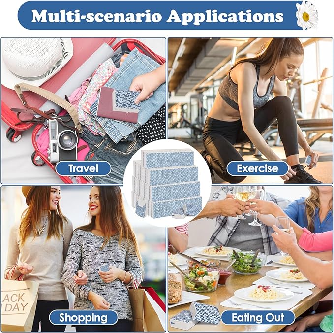 120 Pack Pocket Tissues 1200 Sheets Small Mini Travel Size Tissue Packs 3 Ply Unscented with Unique Embossing Process Individual Portable Tissue Pack for Purse Travel Camping