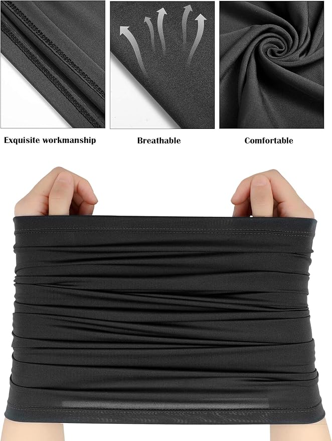 Geyoga Winter Face Mask for Men UV Protection Mask Sunscreen Breathable Windproof Neck Gaiters Scarf Fishing Cycling Running