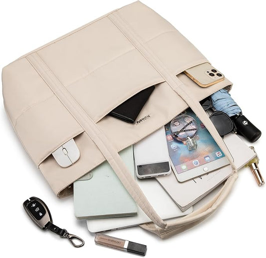 Kinmac Women's Laptop Tote Bag Top Handle Handbag Work Bag for Laptop Computer Up to 15.6 inch