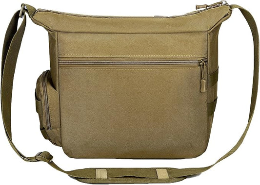 ArcEnCiel Tactical Messenger Bag Men MOLLE Sling Shoulder Pack with Patch