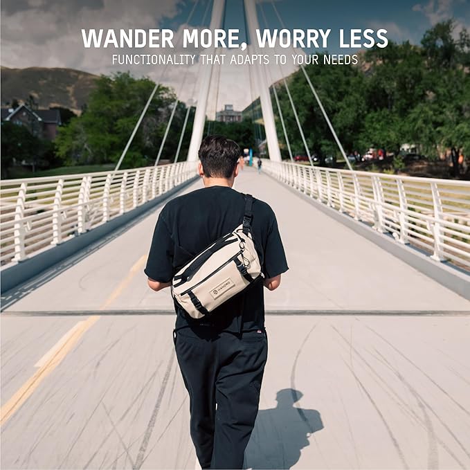 WANDRD ROGUE V1 9L Sling: Compact Camera Sling and Crossbody Bag with Fast Access, 3-Way Carry– Lightweight Everyday Bag Great for Travel, Photography, and Daily Use (Yuma Tan)