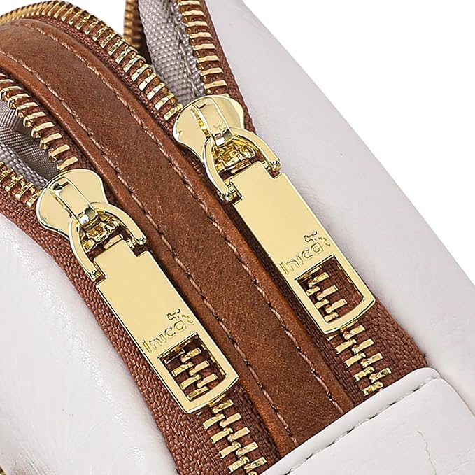 INICAT RFID Blocking Sling Bag Leather Crossbody Bags for Women Fanny Pack Cross Body for Woman Chest Bag for Travel 1.9L