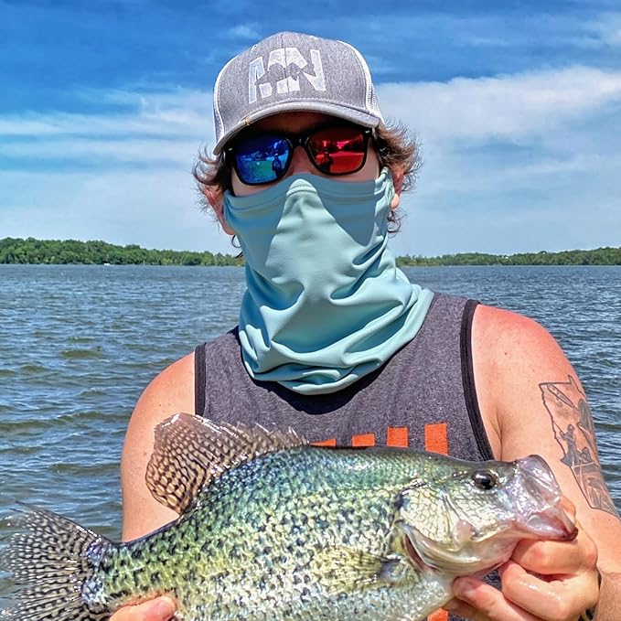 HONGTEYA 6 Pack Neck Gaiter Face Mask: Breathable Windproof Face Cover Balaclava High Elastic Earloop Bandana for Men Women