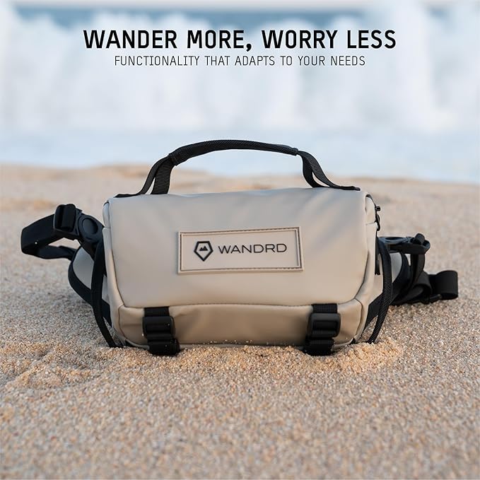WANDRD ROGUE V1 3L Sling: Compact Camera Sling and Crossbody Bag with Fast Access, 3-Way Carry– Lightweight Everyday Bag Great for Travel, Photography, and Daily Use (Yuma Tan)