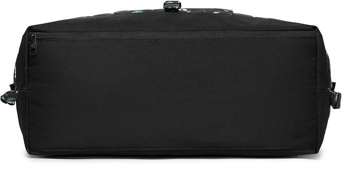 SUNNY BIRD Duffel with Utility Pouch, 40L Weekender Overnight Bag with Shoe Compartment for Travel and Sports (Floral & Foliage)