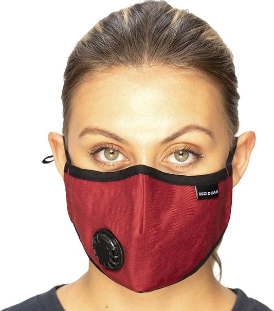 Anti Pollution Face Mask Particulate Respirator| Mask for Dust, Exhaust Gas, Smoke, Smog, Pollen and Fumes | Unisex Military Grade Washable Mouth Mask