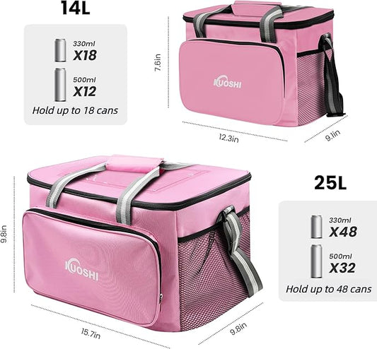 Insulated Lunch Bag for Men & Women-25L Leakproof Cooler Bag with Adjustable Strap, Large Reusable Lunch Box for Office, Beach, Picnic & Travel