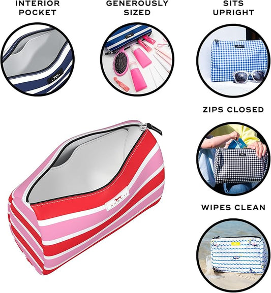 SCOUT Packin' Heat Toiletry Bag - Makeup, Toiletry & Cosmetic Bag, Fits Full Size Items, Inside Pocket, Water-Resistant, Zips Closed