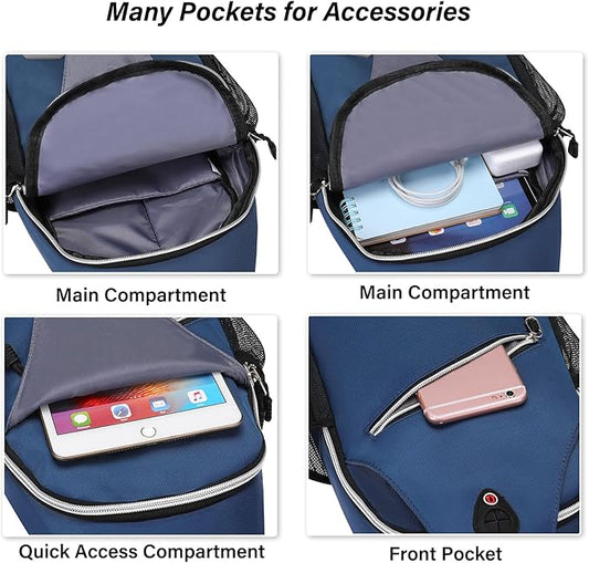 MOSISO Sling Backpack, Multipurpose Crossbody Shoulder Bag Travel Hiking Daypack