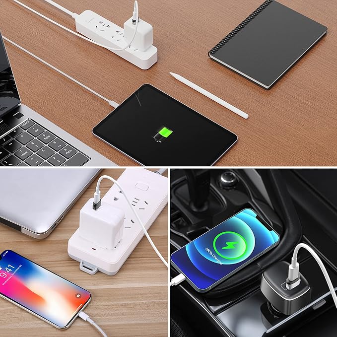 USB C Female to USB Male Adapter 2.0 (Purple, 4 Pack)