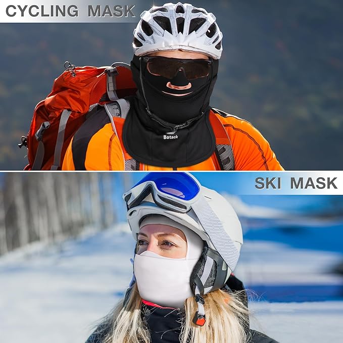 Ski Mask for Men Women, Nose Opening Breathable Warm Balaclava Face Mask Windproof for Skiing Snowboarding Cycling