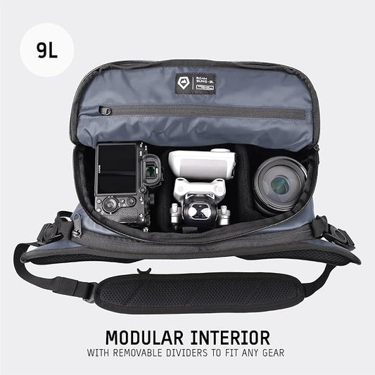 WANDRD ROGUE V1 9L Sling: Compact Camera Sling and Crossbody Bag with Fast Access, 3-Way Carry– Lightweight Everyday Bag Great for Travel, Photography, and Daily Use (Aegean Blue)