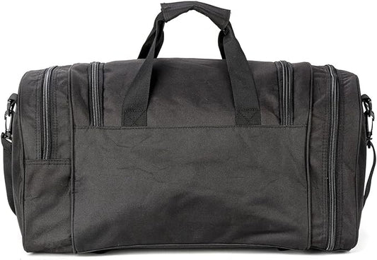 Gym Duffel Bag for Men Sports Duffel Bag with Shoe Compartment (BLACK-Model A)