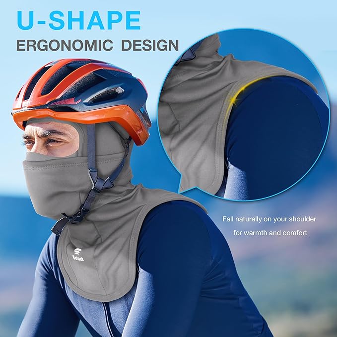 Ski Mask for Men Women, Nose Opening Breathable Warm Balaclava Face Mask Windproof for Skiing Snowboarding Cycling