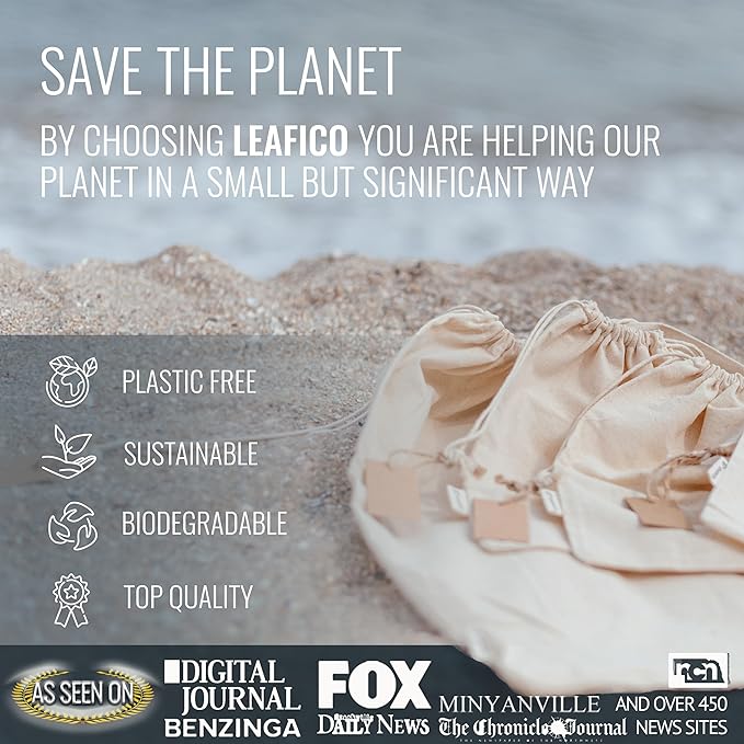 LEAFICO Reusable Cotton Bags - X-Small 3x4 25 Pack - Cloth Gift Bags with Drawstrings for Jewelry, Home Supplies, Makeup,DIY, Wedding, Party Favors - Muslin Fabric Pouches