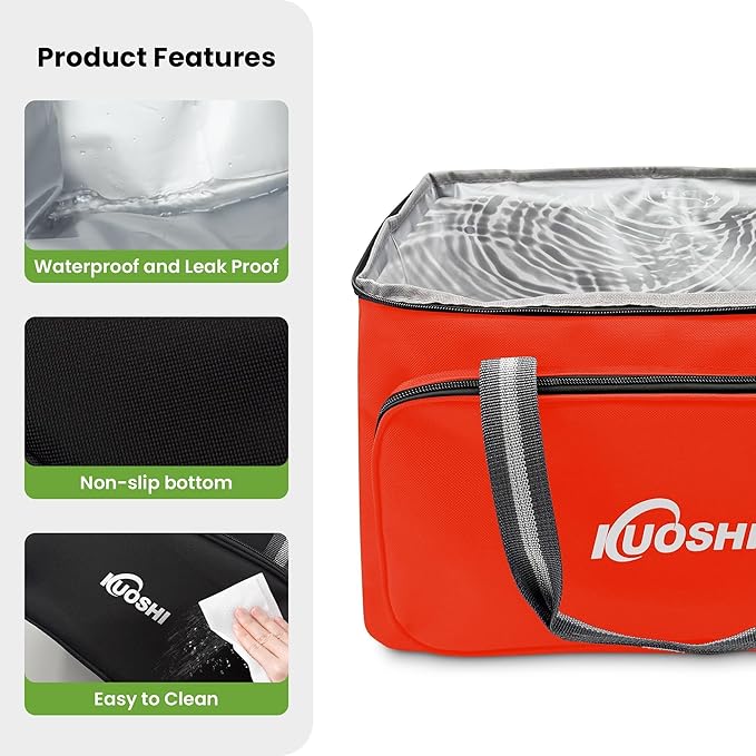 Insulated Lunch Bag for Men & Women-25L Leakproof Cooler Bag with Adjustable Strap, Large Reusable Lunch Box for Office, Beach, Picnic & Travel