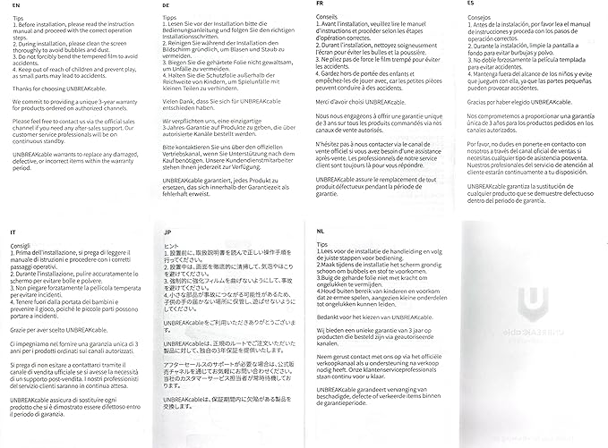 UNBREAKcable Screen Protector for iPhone 16 Pro, Pull-To-Protect Easy Installation, Auto Dust-Elimination, 9H+ Military-Grade Tempered Glass, Bubble-Free, Case Friendly, HD Clear, 6.3 Inch, 2 Pack