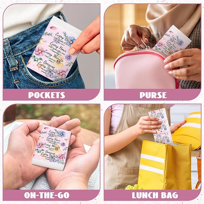 Therwen 100 Pack Pocket Tissues Travel Packs Bulk 1000 Sheet Mini Tissues Bulk 3 Ply Small Travel Size Paper Individual Pocket Size (Floral)