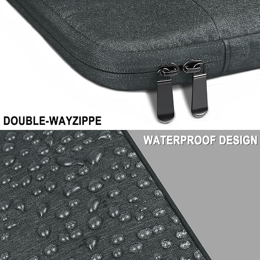 Laptop Sleeve 14 Inch, Water Resistant Traveling Computer Cover with Handle, Shockproof Protective Carrying Laptop Case Compatible for 14 Inch MacBook Air/Pro, HP, Dell, Lenovo, Darkgrey