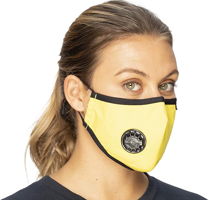 Anti Pollution Face Mask Particulate Respirator| Mask for Dust, Exhaust Gas, Smoke, Smog, Pollen and Fumes | Unisex Military Grade Washable Mouth Mask