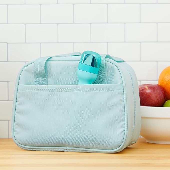 ZOKU Pocket Utensil Set, Teal - Stainless Steel Fork, Knife, and Spoon Nest in Case - Portable Design for Travel, School, Work, Picnics, Camping and Outdoor Home Use