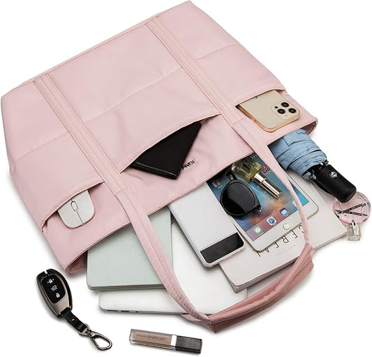 Kinmac Women's Laptop Tote Bag Top Handle Handbag Work Bag for Laptop Computer Up to 15.6 inch