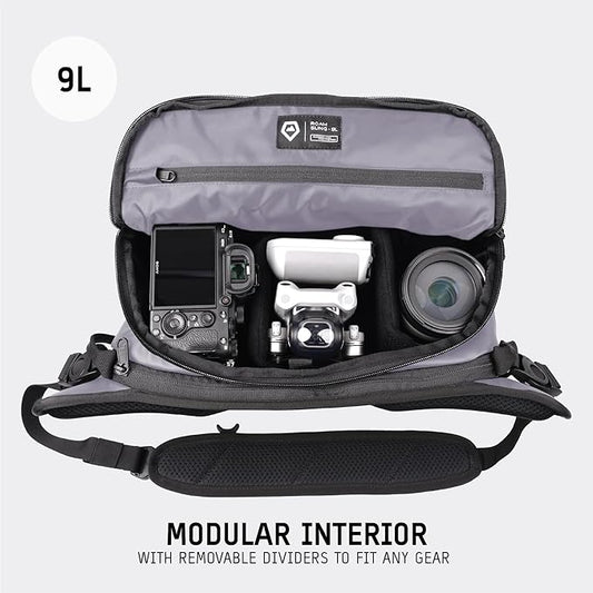 WANDRD ROGUE V1 9L Sling: Compact Camera Sling and Crossbody Bag with Fast Access, 3-Way Carry– Lightweight Everyday Bag Great for Travel, Photography, and Daily Use (Uyuni Purple)