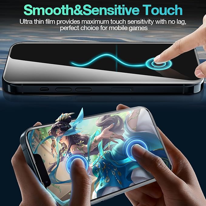3 Pack Flexible Film Screen Protector for iPhone 13 Pro Max/ 14 Plus, Non-breakable Soft TPU Hydrogel Film for iPhone 13 Pro Max/ 14 Plus Screen Protector Film (NOT Glass)