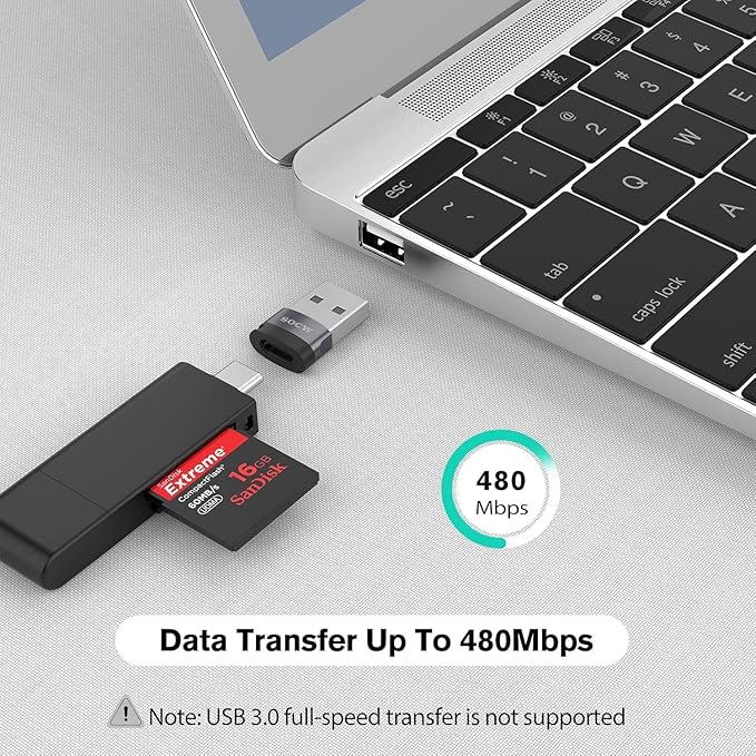 USB C Female to USB Male Adapter 2.0 (Grey, 20)