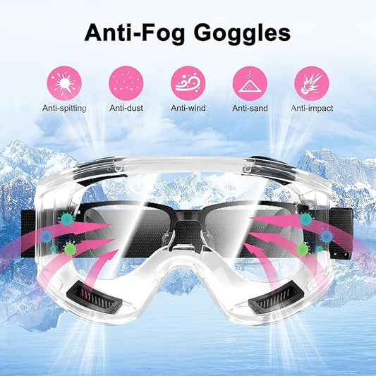 Respirator Mask for Chemicals With 60921 Filters, Chemical Respirator With Goggles, Half Face Gas Mask Perfect for Paint, Epoxy Resin, Dustproof, Woodworking, Organic Vapor, Sanding (With Goggle)