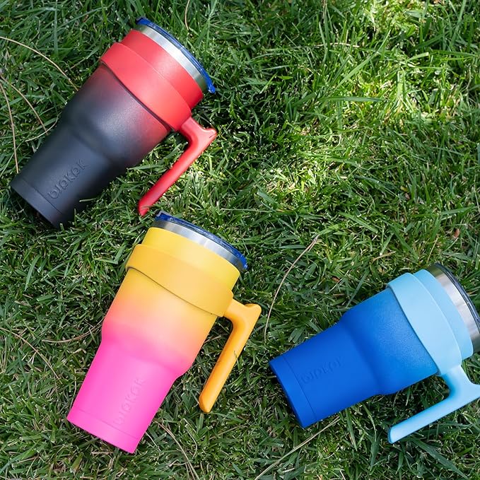 BJPKPK 40oz Stainless Steel Double Wall Insulated Tumbler With Handle And Straw Lid,Blood Moon