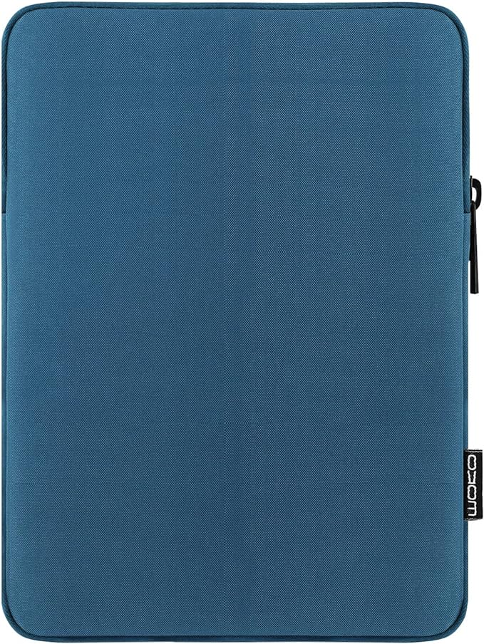 MoKo 9-11 Inch Tablet Sleeve Bag - Fits iPad Pro M4, iPad Air M2, iPad 10th, iPad 9/8/7th Gen, Tab S8/S9 11" - Peacock Blue