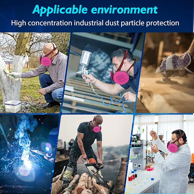 Gas Masks Survival Nuclear and Chemical, Full Face Gas Mask with Activated Carbon Filter