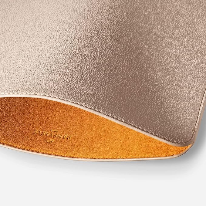 Comfyable Laptop Sleeve 14 Inch Precisely Compatible with MacBook Pro M4 M3 M2 M1 Pro/Max 2024, Faux Leather Cover Case 14 in, Sand