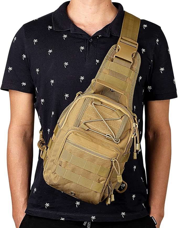 G4Free Outdoor Tactical Bag Backpack, Military Sport Bag Pack Sling Shoulder Backpack Tactical Bag for Every Day Carry