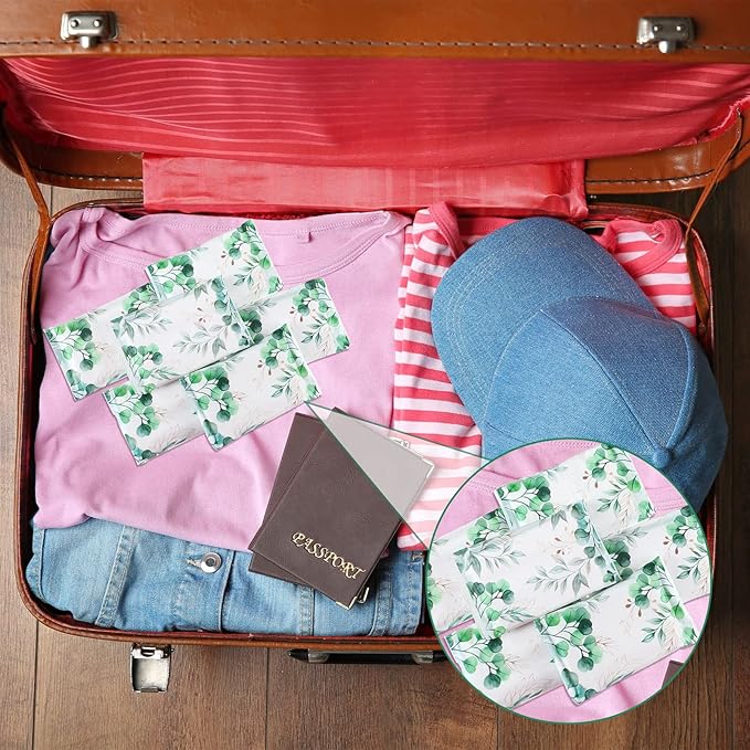 PerKoop 100 Packs Travel Size Tissues Disposable Pocket Facial Tissues Bulk for Travel Wedding Guest School Wallet Purse Home Supplies, 1000 Sheets 3 Ply (Eucalyptus Leaf)