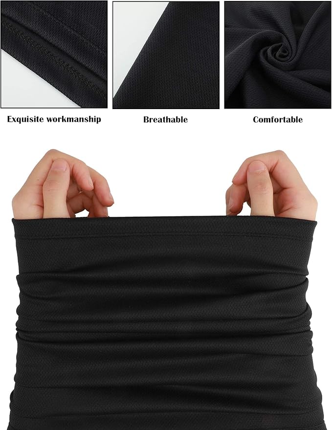 Geyoga Winter Face Mask for Men UV Protection Mask Sunscreen Breathable Windproof Neck Gaiters Scarf Fishing Cycling Running